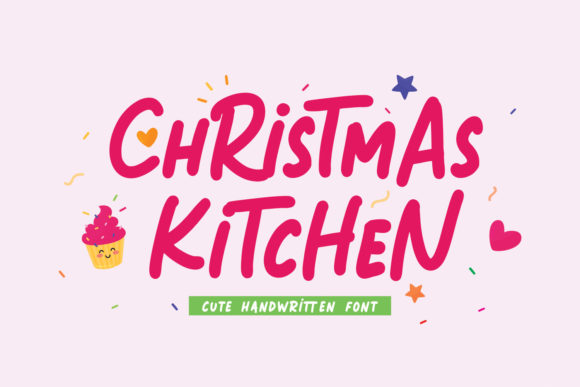 Christmas Kitchen Font for Festive Branding