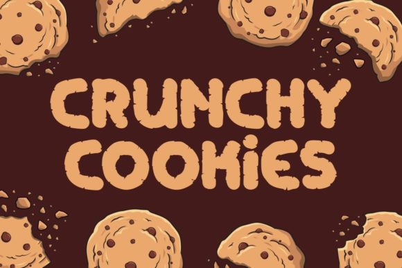 Crunchy Cookies: A Bold Display Font for Modern Blogging