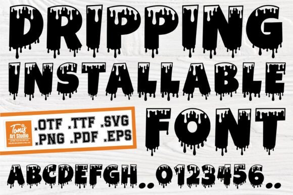Dripping Fonts for Display: A Crafter's Review