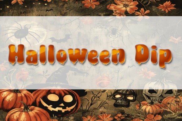 Halloween Dip Fonts: A Display Review for Sellers