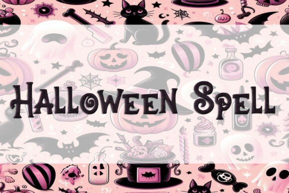 Halloween Spell Fonts for Display Projects