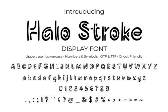 Halo Stroke Fonts: A Display Review for Sellers
