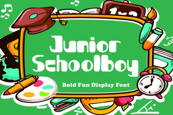 Junior Schoolboy Fonts for Playful Display Projects