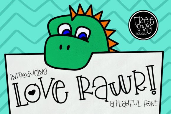 Love Rawr Fonts: A Display Review for Real Crafters
