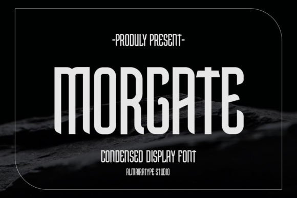 Morgate: A Bold Display Font for Modern Branding