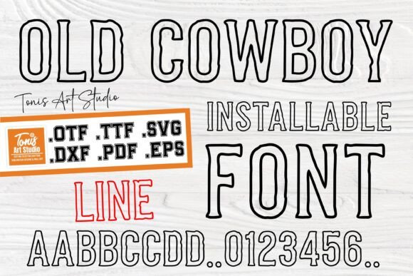 Old Cowboy Line Fonts: A Display Review for Local Brands