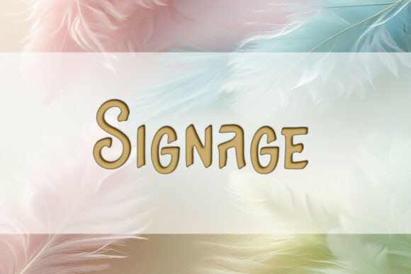 Signage: A Dynamic Display Font for Modern Branding