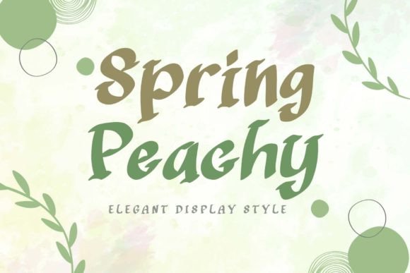 Spring Peachy Fonts: A Display Review for Crafters