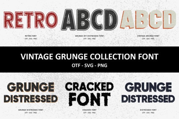 Vintage Grunge Collection: A Display Fonts Review