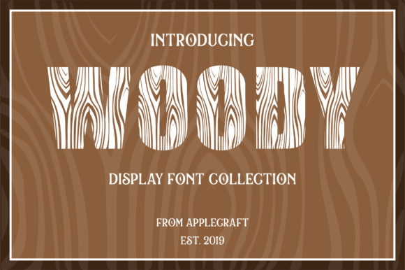 Woody: A Unique Display Font for Modern Branding